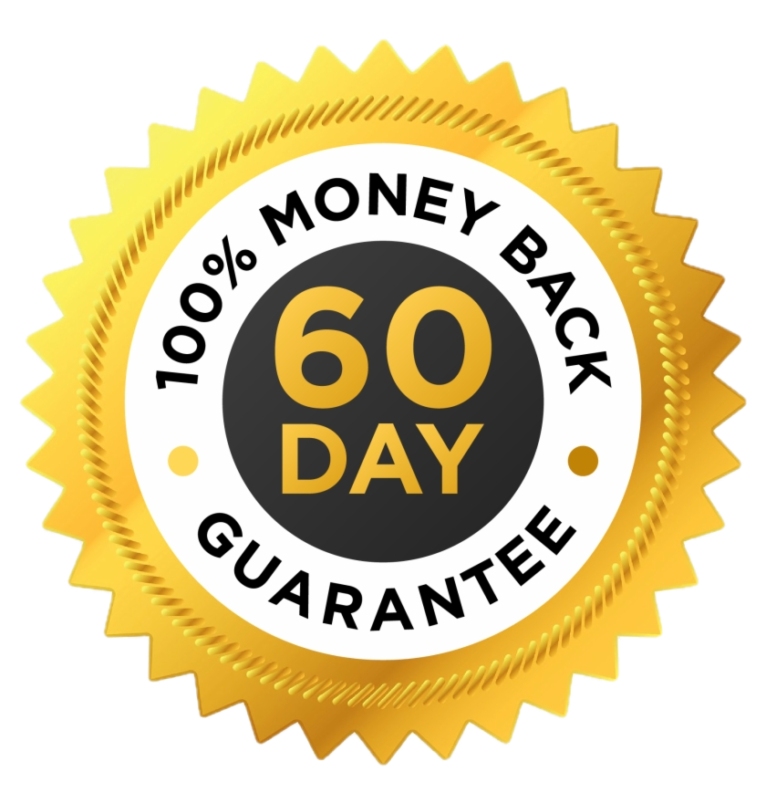 Harmo Brain 60-Day 100% Money-Back Guarantee Badge